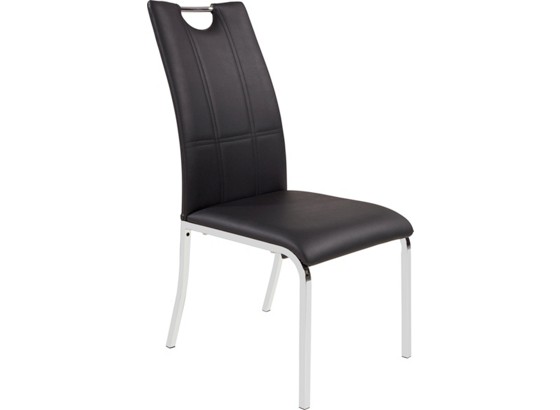 Stolica Stolica - boje kroma/crna, Moderno, metal/tekstil (42,5/96/56cm) Stolica Stolica - boje kroma/crna, Moderno, metal/tekstil (42,5/96/56cm)