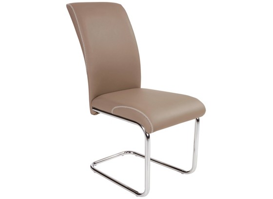 Stolica Stolica - boje kroma/smeđa, Moderno, metal/tekstil (44/94/65,5cm) Stolica Stolica - boje kroma/smeđa, Moderno, metal/tekstil (44/94/65,5cm)