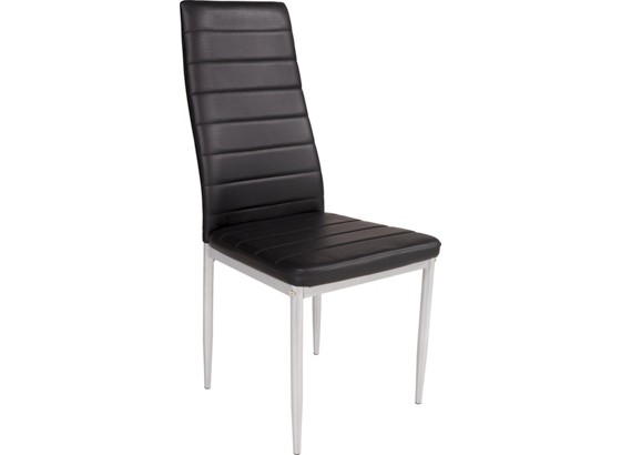 Stolica Stolica - crna/boje aluminija, Konvencionalno, metal/tekstil (42/92/53cm) Stolica Stolica - crna/boje aluminija, Konvencionalno, metal/tekstil (42/92/53cm)