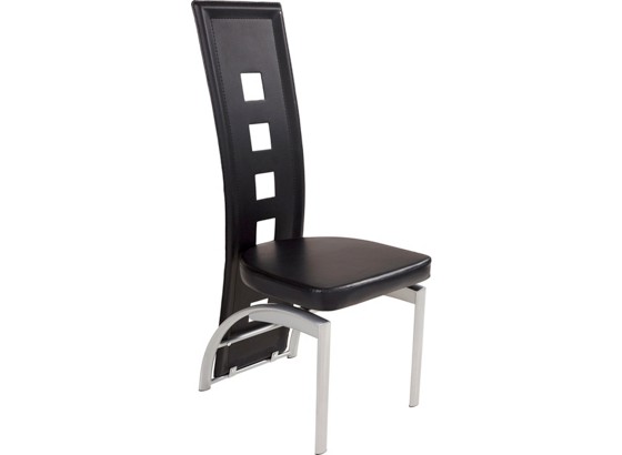 Stolica Stolica - crna/boje aluminija, Moderno, metal/tekstil (43/110/54,5cm) Stolica Stolica - crna/boje aluminija, Moderno, metal/tekstil (43/110/54,5cm)