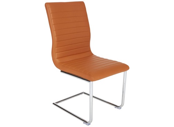 Stolica Stolica - narančasta/boje kroma, Moderno, metal/tekstil (45/98/61cm) Stolica Stolica - narančasta/boje kroma, Moderno, metal/tekstil (45/98/61cm)