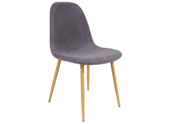 Stolica Stolica - siva/boje hrasta, Moderno, metal/tekstil (45,5/86,5/53cm) Stolica Stolica - siva/boje hrasta, Moderno, metal/tekstil (45,5/86,5/53cm)