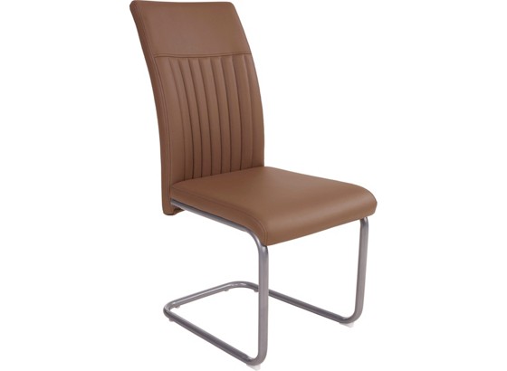 Stolica Stolica - smeđa/boje aluminija, Moderno, metal/tekstil (43/96/58,5cm) Stolica Stolica - smeđa/boje aluminija, Moderno, metal/tekstil (43/96/58,5cm)