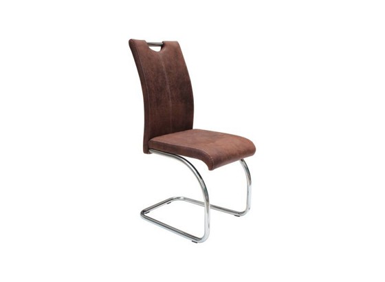 Stolica Stolica - tamno smeđa, Moderno, metal/tekstil (42,5/99,50/57cm) Stolica Stolica - tamno smeđa, Moderno, metal/tekstil (42,5/99,50/57cm)
