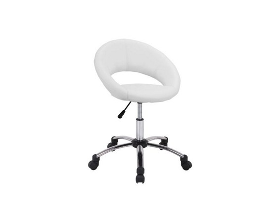 Stolica Uredska Uredska Stolica - bijela/boje kroma, Moderno, metal/tekstil (61/79-90,5/53cm) - MÖMAX modern living Stolica Uredska Uredska Stolica - bijela/boje kroma, Moderno, metal/tekstil (61/79-90,5/53cm) - MÖMAX modern living