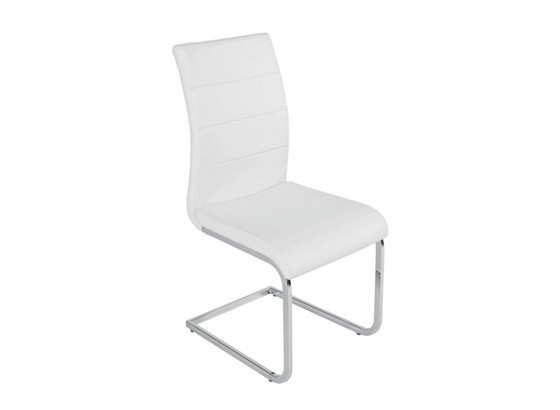Stolička Carola - biela, Moderný, umelá hmota/kov (44/97/59cm) Stolička Carola - biela, Moderný, umelá hmota/kov (44/97/59cm)