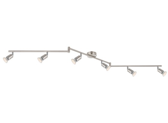 Strahler Amalia, 6-flammig - Chromfarben/Nickelfarben, KONVENTIONELL, Metall (145/8,5/18cm) Strahler Amalia, 6-flammig - Chromfarben/Nickelfarben, KONVENTIONELL, Metall (145/8,5/18cm)