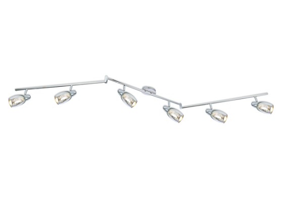 Strahler Constanze - Chromfarben, MODERN, Glas/Metall (210cm) - LUCA BESSONI Strahler Constanze - Chromfarben, MODERN, Glas/Metall (210cm) - LUCA BESSONI