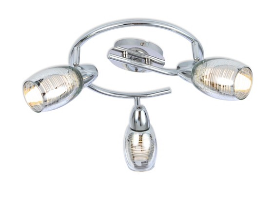 Strahler Constanze - Chromfarben, MODERN, Glas/Metall (28/16,5cm) - LUCA BESSONI Strahler Constanze - Chromfarben, MODERN, Glas/Metall (28/16,5cm) - LUCA BESSONI