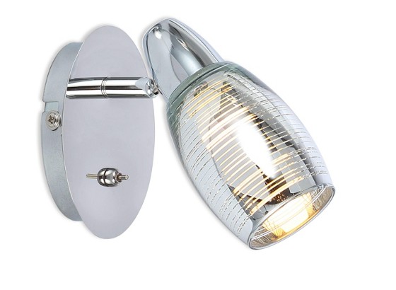 Strahler Constanze - Chromfarben, MODERN, Glas/Metall (14/9/15,5cm) - LUCA BESSONI Strahler Constanze - Chromfarben, MODERN, Glas/Metall (14/9/15,5cm) - LUCA BESSONI