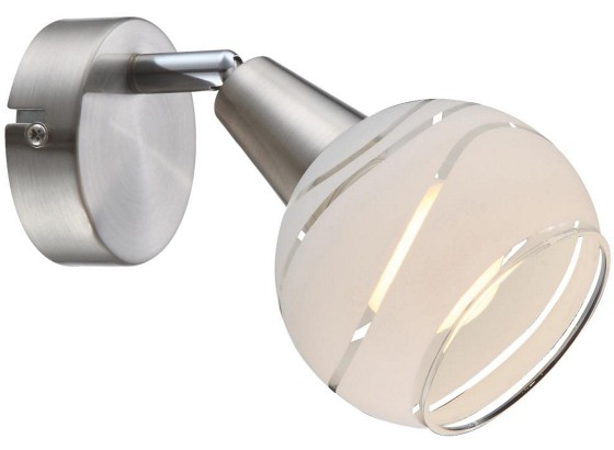 Strahler Olivia - Weiß, KONVENTIONELL, Glas/Metall (9,7/15cm) - LUCA BESSONI Strahler Olivia - Weiß, KONVENTIONELL, Glas/Metall (9,7/15cm) - LUCA BESSONI