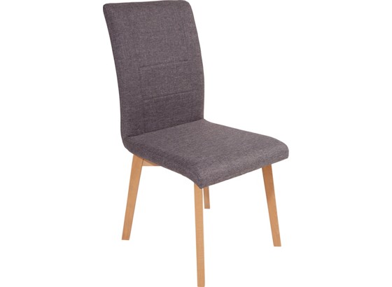 Stuhl Melly - Buchefarben/Grau, KONVENTIONELL, Holz/Textil (44/94/55cm) Stuhl Melly - Buchefarben/Grau, KONVENTIONELL, Holz/Textil (44/94/55cm)
