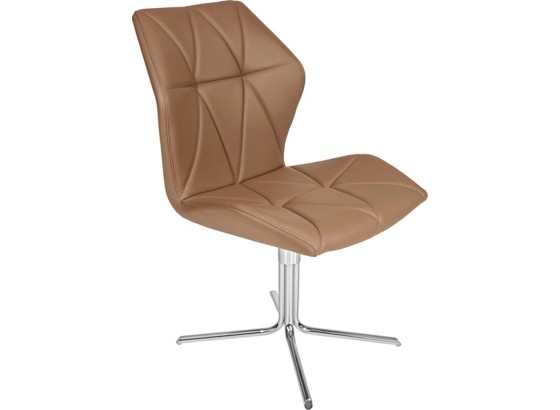 Stuhl Romi - Chromfarben/Braun, MODERN, Textil/Metall (52/89/60,5cm) Stuhl Romi - Chromfarben/Braun, MODERN, Textil/Metall (52/89/60,5cm)