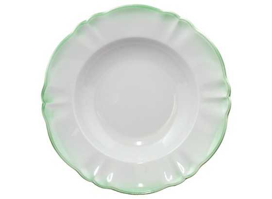 Suppenteller Inga - Grün, KONVENTIONELL, Keramik (23,5cm) Suppenteller Inga - Grün, KONVENTIONELL, Keramik (23,5cm)