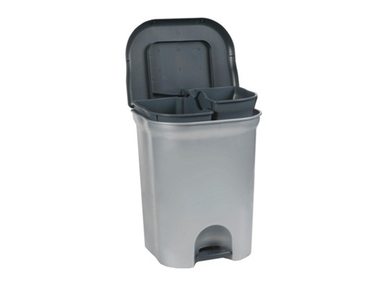 Sustav Za Odvajanje Otpada 1536.95e Duo 2x10l - boje srebra/crna, Konvencionalno, plastika (37.5/46/29.5cm) Sustav Za Odvajanje Otpada 1536.95e Duo 2x10l - boje srebra/crna, Konvencionalno, plastika (37.5/46/29.5cm)
