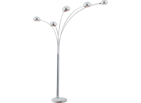 Svjetiljka Podna Viola - bijela/boje kroma, Konvencionalno, kamen/metal (202/105/203cm) Svjetiljka Podna Viola - bijela/boje kroma, Konvencionalno, kamen/metal (202/105/203cm)