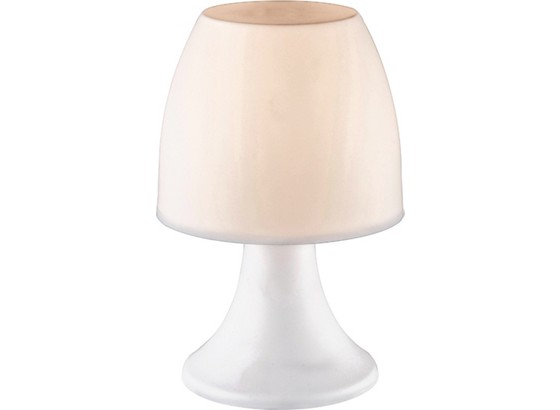 Svjetiljka Stolna Dania - bijela, Konvencionalno, plastika (12/19cm) Svjetiljka Stolna Dania - bijela, Konvencionalno, plastika (12/19cm)