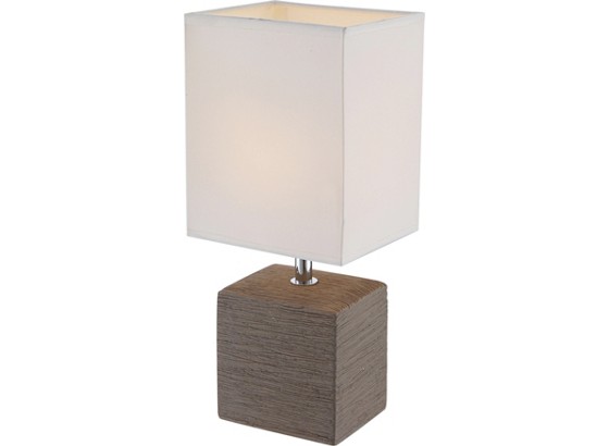 Svjetiljka Stolna Geri - bijela/smeđa, Konvencionalno, tekstil/metal (13/11/29cm) Svjetiljka Stolna Geri - bijela/smeđa, Konvencionalno, tekstil/metal (13/11/29cm)