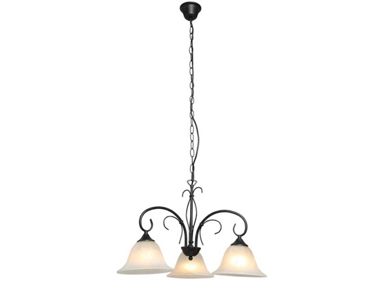Svjetiljka Viseća Olga - boje hrđe/bijela, Romantično / ladanjski, staklo/metal (55/115cm) - JAMES WOOD Svjetiljka Viseća Olga - boje hrđe/bijela, Romantično / ladanjski, staklo/metal (55/115cm) - JAMES WOOD