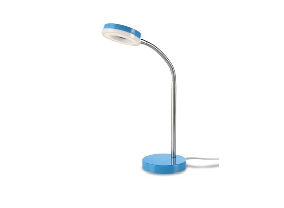 Svjetiljka Za Pisaći Stol Alicia - boje kroma/plava, Konvencionalno, metal/plastika (11,5/47cm) - LUCA BESSONI Svjetiljka Za Pisaći Stol Alicia - boje kroma/plava, Konvencionalno, metal/plastika (11,5/47cm) - LUCA BESSONI