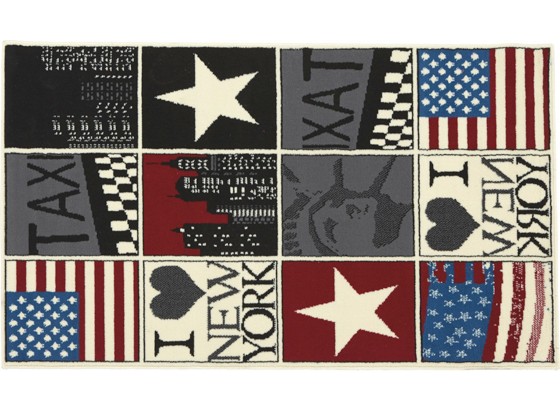 Szőnyeg New York - multicolor, konvencionális, textil (100/160cm) Szőnyeg New York - multicolor, konvencionális, textil (100/160cm)