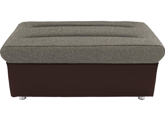 Taburet Boom - tmavě šedá/hnědá, Moderní (110/44/60cm) Taburet Boom - tmavě šedá/hnědá, Moderní (110/44/60cm)