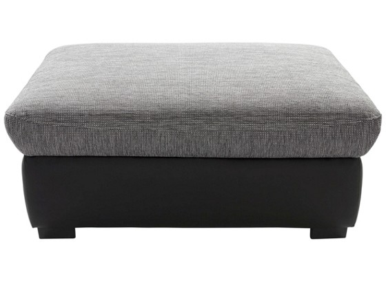 Taburet Chance - šedá/černá, Moderní, textil (101/73cm) Taburet Chance - šedá/černá, Moderní, textil (101/73cm)