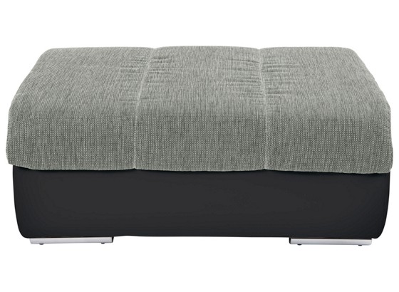 Taburet Multi - barvy stříbra/černá, Moderní, textil (100/43/80cm) Taburet Multi - barvy stříbra/černá, Moderní, textil (100/43/80cm)