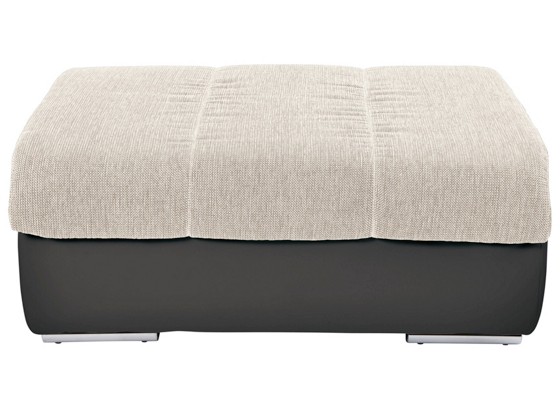 Taburet Multi - béžová/tmavosivá, Moderný, textil (100/43/80cm) Taburet Multi - béžová/tmavosivá, Moderný, textil (100/43/80cm)