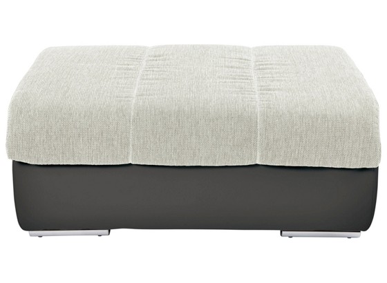 Taburet Multi - tmavě šedá/béžová, Moderní, textil (100/43/80cm) Taburet Multi - tmavě šedá/béžová, Moderní, textil (100/43/80cm)