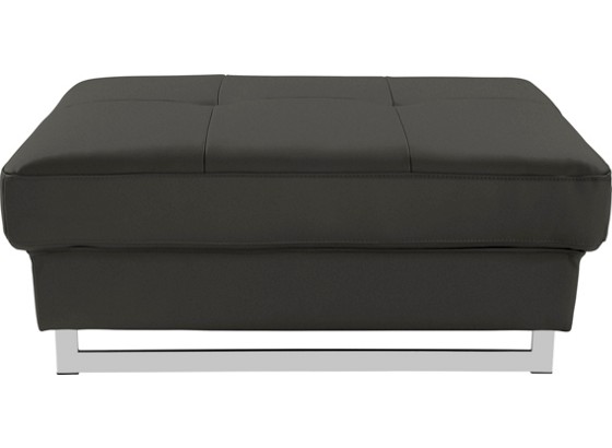 Taburet Rockstar - antracitová, Moderní, kůže (96/46/66cm) Taburet Rockstar - antracitová, Moderní, kůže (96/46/66cm)