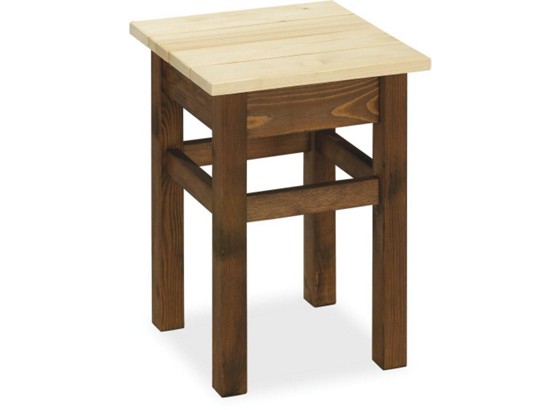 Taburet Uni 309 - prírodné farby/tmavohnedá, Konvenčný, drevo (33/47/33cm) Taburet Uni 309 - prírodné farby/tmavohnedá, Konvenčný, drevo (33/47/33cm)
