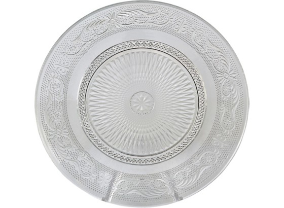 Tanjur Za Kolačiće Relief - prozirno, Romantično / ladanjski, staklo (23/1,5cm) - JAMES WOOD Tanjur Za Kolačiće Relief - prozirno, Romantično / ladanjski, staklo (23/1,5cm) - JAMES WOOD