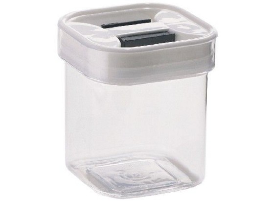 Tárolódoboz Szögletes - tiszta/fehér, konvencionális, műanyag (10.0/11.5/10.0cm) Tárolódoboz Szögletes - tiszta/fehér, konvencionális, műanyag (10.0/11.5/10.0cm)