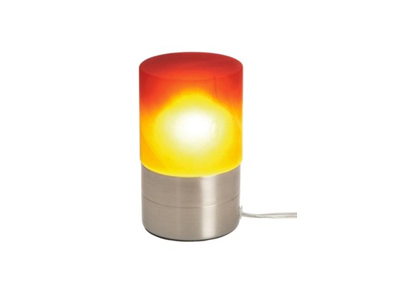 Tischleuchte Marion - Rot/Orange, KONVENTIONELL, Glas/Metall (9/14,8cm) - OMBRA Tischleuchte Marion - Rot/Orange, KONVENTIONELL, Glas/Metall (9/14,8cm) - OMBRA