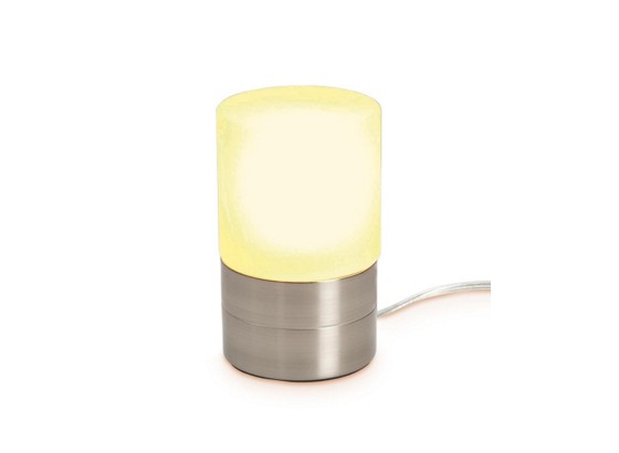 Tischleuchte Marion - Weiß/Nickelfarben, KONVENTIONELL, Glas/Metall (9/14,8cm) - OMBRA Tischleuchte Marion - Weiß/Nickelfarben, KONVENTIONELL, Glas/Metall (9/14,8cm) - OMBRA