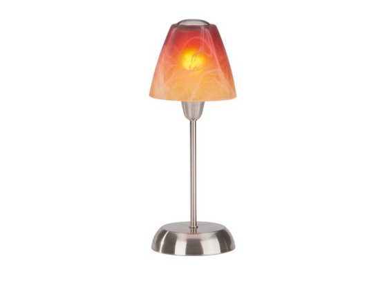 Tischleuchte Meli - Rot/Orange, KONVENTIONELL, Glas/Kunststoff (34cm) - OMBRA Tischleuchte Meli - Rot/Orange, KONVENTIONELL, Glas/Kunststoff (34cm) - OMBRA
