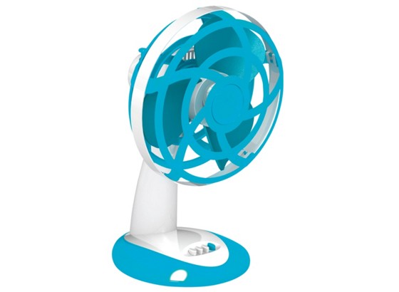 Tischventilator Blue - Blau/Weiß, KONVENTIONELL, Kunststoff (30cm) Tischventilator Blue - Blau/Weiß, KONVENTIONELL, Kunststoff (30cm)