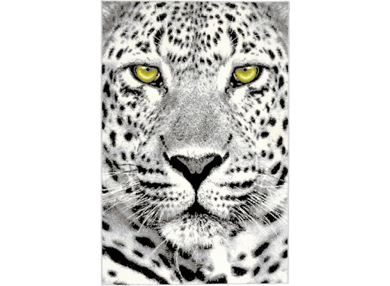 Tkani Tepih Leopard - bijela/crna, Moderno, tekstil (120/170cm) Tkani Tepih Leopard - bijela/crna, Moderno, tekstil (120/170cm)