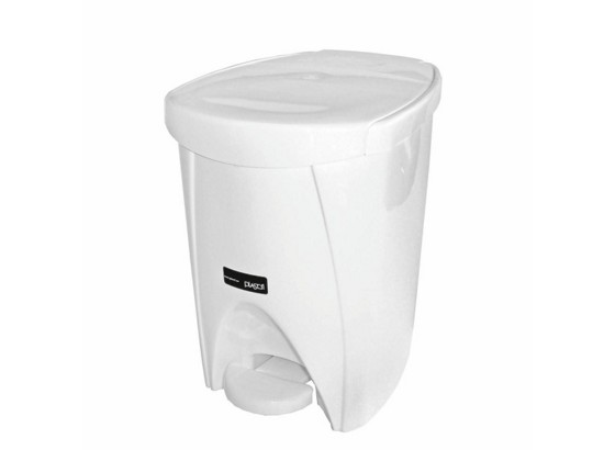 Treteimer Weiß 6 Liter - Weiß, KONVENTIONELL, Kunststoff (6l) - PLAST 1 Treteimer Weiß 6 Liter - Weiß, KONVENTIONELL, Kunststoff (6l) - PLAST 1