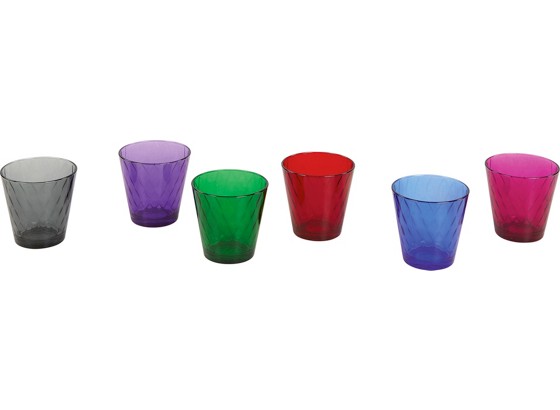 Trinkglas Joakim - Blau/Pink, KONVENTIONELL, Glas (8,4/8,7cm) Trinkglas Joakim - Blau/Pink, KONVENTIONELL, Glas (8,4/8,7cm)
