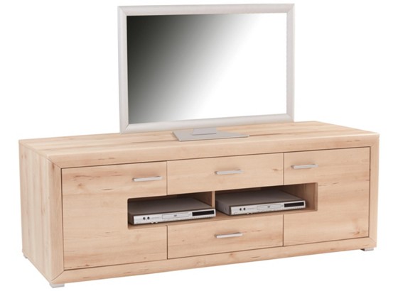 Tv Diel Tizio - farby buku, Moderný, drevený materiál (180/59,6/49,5cm) Tv Diel Tizio - farby buku, Moderný, drevený materiál (180/59,6/49,5cm)
