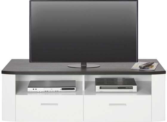 Tv Díl Antes - bílá/barvy dubu, Moderní, kov/dřevěný materiál (146,1/47,8/52,1cm) - premium living Tv Díl Antes - bílá/barvy dubu, Moderní, kov/dřevěný materiál (146,1/47,8/52,1cm) - premium living