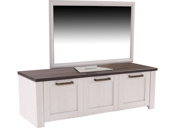 Tv Díl Provence - bílá/barvy wenge, Romantický / Rustikální, dřevěný materiál (139/42/42cm) Tv Díl Provence - bílá/barvy wenge, Romantický / Rustikální, dřevěný materiál (139/42/42cm)