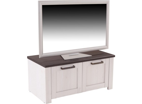 Tv Díl Provence - bílá/barvy wenge, Romantický / Rustikální, dřevěný materiál (98/42/42cm) Tv Díl Provence - bílá/barvy wenge, Romantický / Rustikální, dřevěný materiál (98/42/42cm)