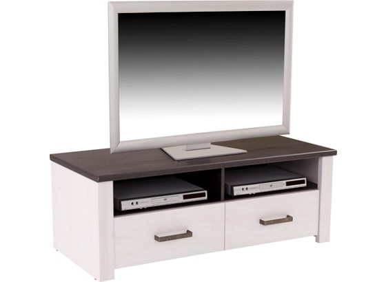 TV-Element Provence - Wengefarben/Weiß, ROMANTIK / LANDHAUS, Holzwerkstoff (126,9/41,7/42cm) - JAMES WOOD TV-Element Provence - Wengefarben/Weiß, ROMANTIK / LANDHAUS, Holzwerkstoff (126,9/41,7/42cm) - JAMES WOOD