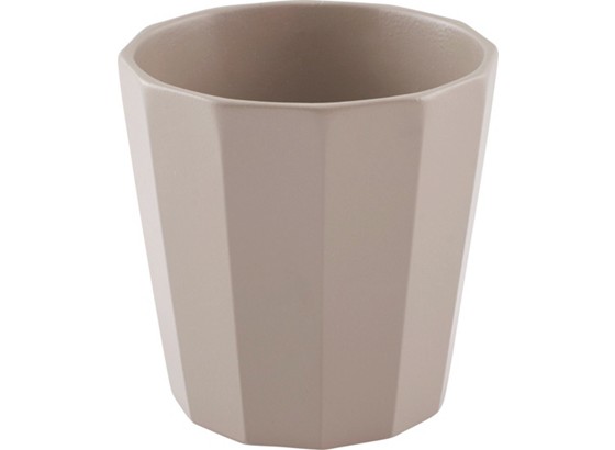 Übertopf Gerarda - Schlammfarben/Weiß, KONVENTIONELL, Keramik (20,8/20,5cm) Übertopf Gerarda - Schlammfarben/Weiß, KONVENTIONELL, Keramik (20,8/20,5cm)
