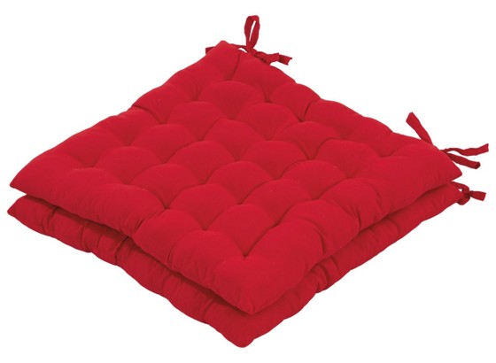 Ülőpárna Bianca - piros, konvencionális, textil (38/38/5cm) - LUCA BESSONI Ülőpárna Bianca - piros, konvencionális, textil (38/38/5cm) - LUCA BESSONI