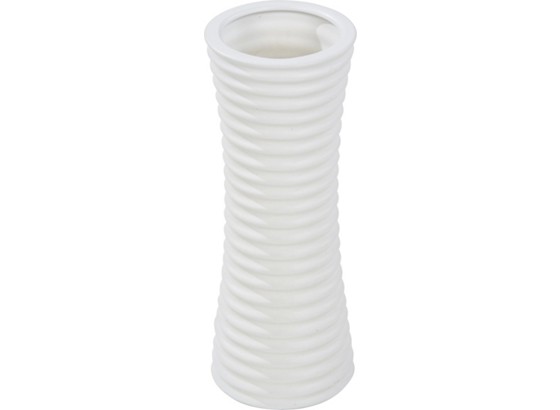 Vaza Carlton - bijela, Moderno, keramika (8/22,5/8cm) Vaza Carlton - bijela, Moderno, keramika (8/22,5/8cm)
