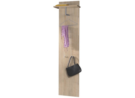 Vešiakový Panel Ela - farby dubu, Moderný, drevený materiál (45/185/31,6cm) Vešiakový Panel Ela - farby dubu, Moderný, drevený materiál (45/185/31,6cm)